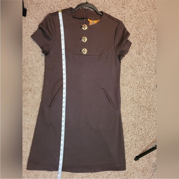 Tory Burch Wool Blend Mini Dress in Brown - Size XS - Picture 7 of 13